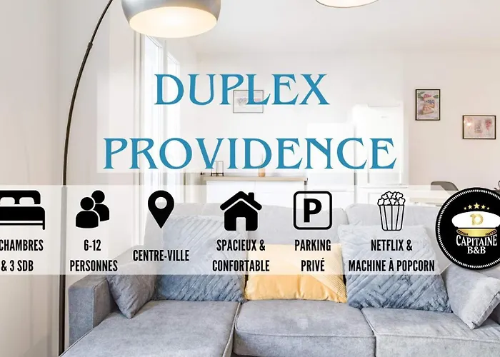 Duplex Providence - Ideal Groupe - Confort - Parking Prive