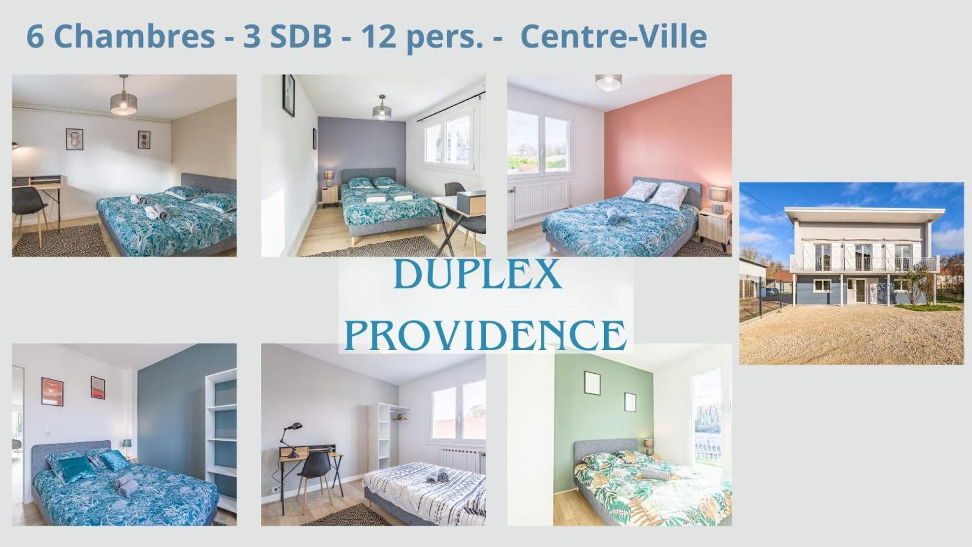 Duplex Providence - Ideal Groupe - Confort - Parking Prive Appartement *